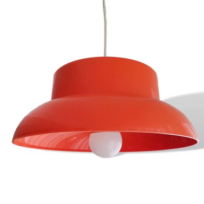 Mid-Century Modern Orange Hanging Lamp in Acrylic, 1960s-SCS-1229102