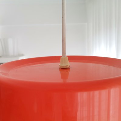 Mid-Century Modern Orange Hanging Lamp in Acrylic, 1960s-SCS-1229102