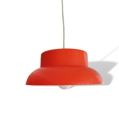 Mid-Century Modern Orange Hanging Lamp in Acrylic, 1960s-SCS-1229102