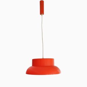 Mid-Century Modern Orange Hanging Lamp in Acrylic, 1960s-SCS-1229102