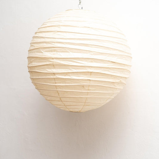 Mid-Century Modern Paper First Edition 75d Akari Japan Hanging Lamp attributed to Isamu Noguchi, 1950s