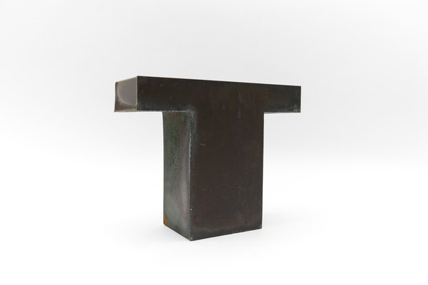 Mid-Century Modern Patinated Copper Letter T, 1960s-KQB-1736988