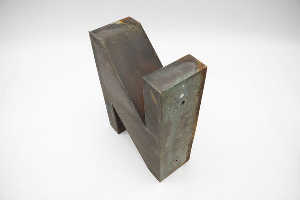 Mid-Century Modern Patinated Copper Letter Z, 1960s-KQB-1736987