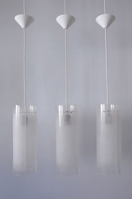 Mid-Century Modern Pendant Lamps attributed to Rupert Nikoll, Austria, 1970s, Set of 3-WPT-1815455