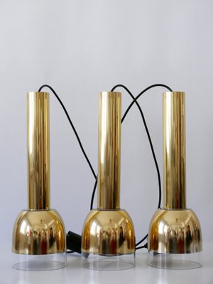 Mid-Century Modern Pendant Lamps from Glashütte Limburg, Germany, 1970s, Set of 3-WPT-1193498