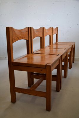 Mid-Century Modern Pine Dining Chairs by Ilmari Tapiovaara for Laukaan Pu, Set of 4-IEI-868717