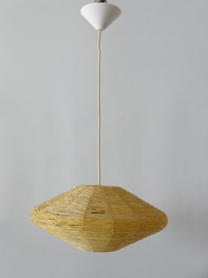 Mid-Century Modern Raffia Bast Pendant Lamp or Hanging Light, Germany, 1970s-WPT-1436122