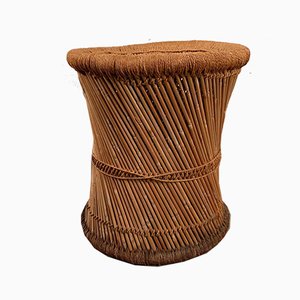 Mid-Century Modern Rattan Pouf, 1960s-VQM-585789