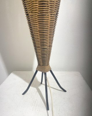 Mid-Century Modern Rattan Table Lamp-FGA-1722086