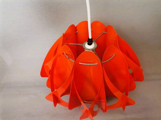 Mid-Century Modern Red Acrylic Pendant Lamp attributed to Milanda Havlova for Vest Leuchten, 1970s-SCS-1780287