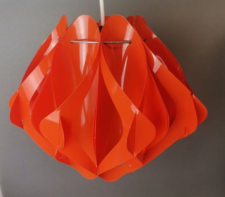 Mid-Century Modern Red Acrylic Pendant Lamp attributed to Milanda Havlova for Vest Leuchten, 1970s-SCS-1780287