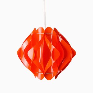 Mid-Century Modern Red Acrylic Pendant Lamp attributed to Milanda Havlova for Vest Leuchten, 1970s-SCS-1780287