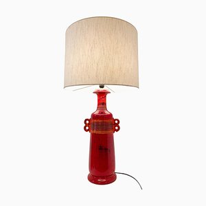 Mid-Century Modern Red Ceramic Desk Lamp-FGA-1801589