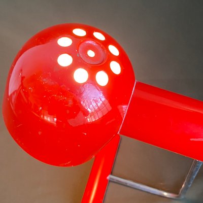 Mid-Century Modern Red Table Light, 1960s-HWV-1156273