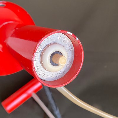 Mid-Century Modern Red Table Light, 1960s-HWV-1156273