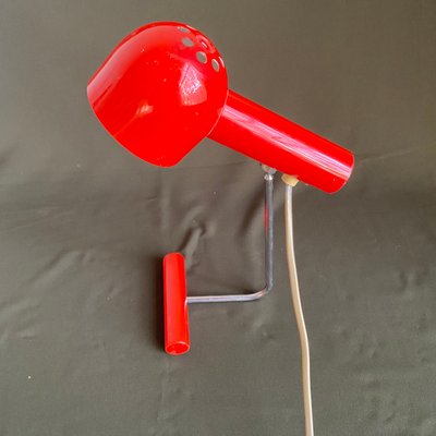 Mid-Century Modern Red Table Light, 1960s-HWV-1156273