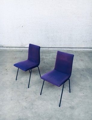 Mid-Century Modern Robin Chair Set by Pierre Guariche for Meurop, Belgium, 1950s, Set of 2-RQV-1327516