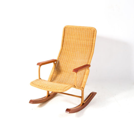 Mid-Century Modern Rocking Chair by Dirk Van Sliedregt for Gebroeders Jonkers