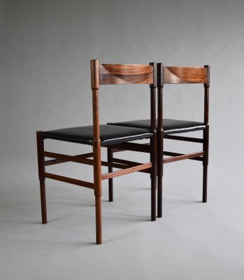 Mid-Century Modern Rosewood Dining Chairs, Set of 4-IEI-997865