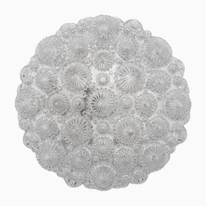 Mid-Century Modern Round 3D Fossil Shell Shape Flush Mount, 1960s-KQB-1815143