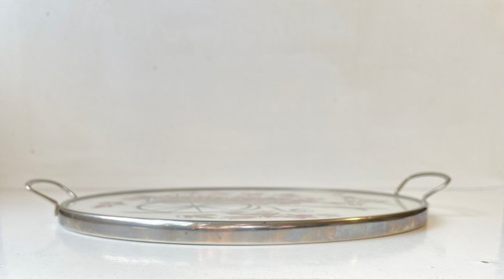 Mid-Century Modern Round Serving Tray-LCR-1444827