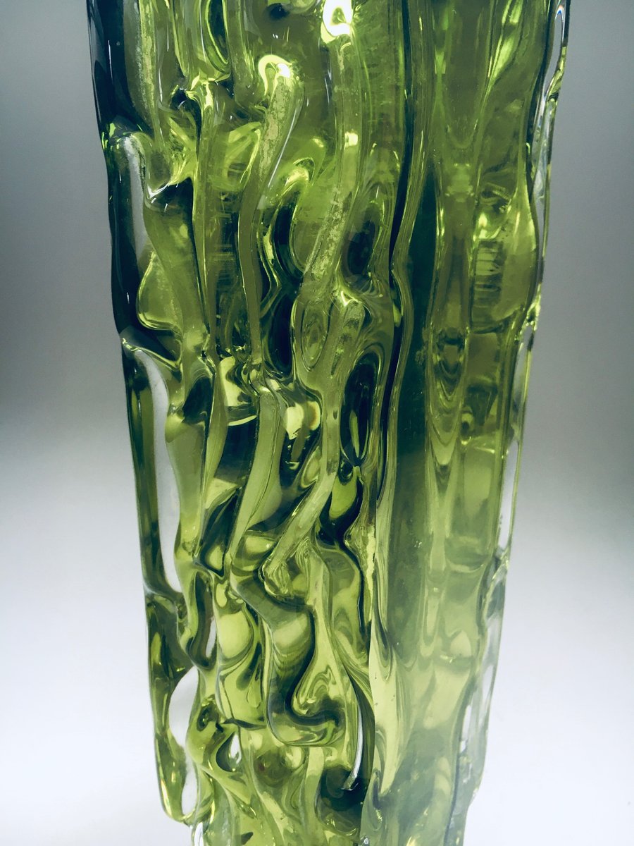 Mid-Century Modern Russian Crystal Art Glass Vase, Russia, 1960s