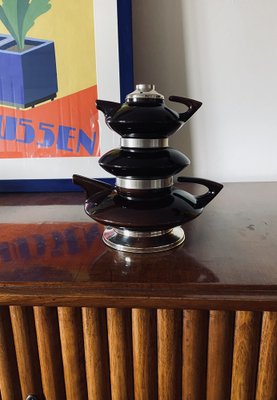 Mid-Century Modern SC3 Piled Up Tea Set, Italy 1970s, Set of 3-TXN-1786979