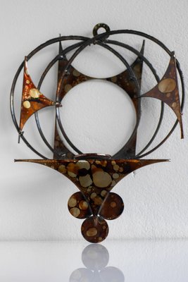 Mid-Century Modern Scandinavian Brutalist Wall Decoration by Henrik Horst, 1970s-JIE-2028817