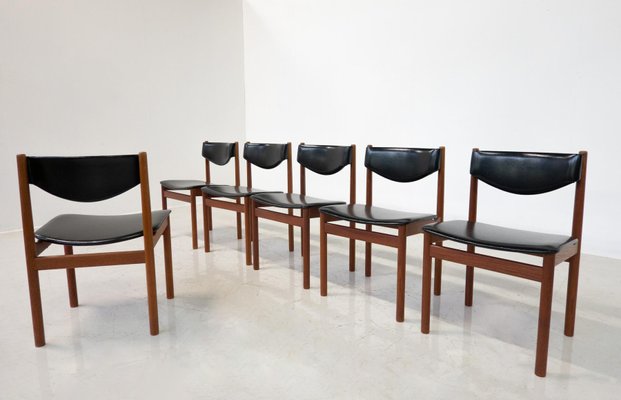 Mid-Century Modern Scandinavian Chairs, 1960s, Set of 6-FGA-1783037