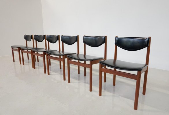 Mid-Century Modern Scandinavian Chairs, 1960s, Set of 6-FGA-1783037