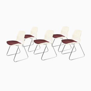 Mid-Century Modern Scandinavian Chairs by Svante Schöblom for Overman, 1970s, Set of 5-ZAA-1166379