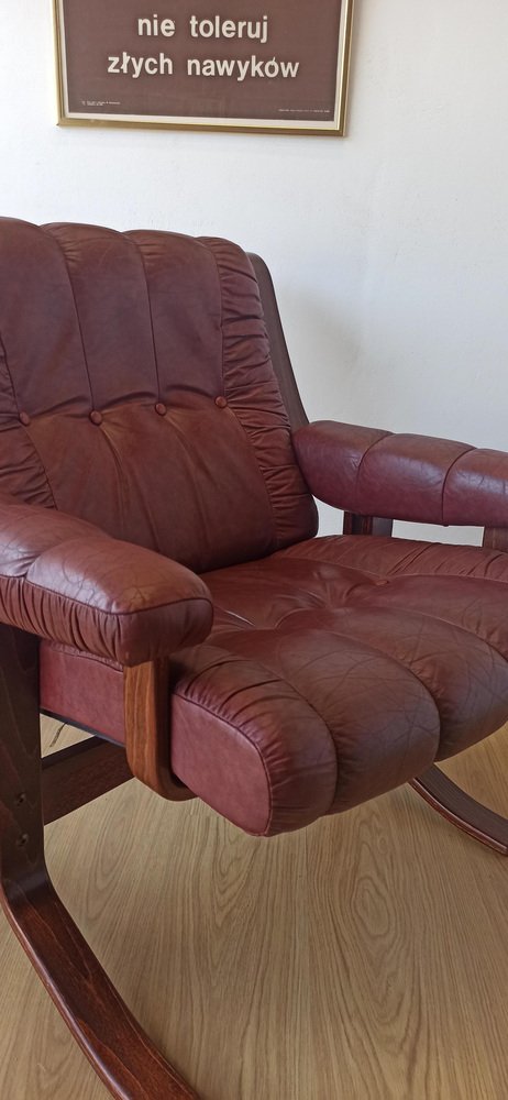 Mid-Century Modern Scandinavian Leather Easy Chair by Ekornes, 1970s