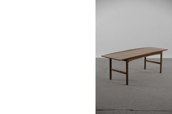 Mid-Century Modern Scandinavian Teak Coffee Table, 1950s-ZAA-831815