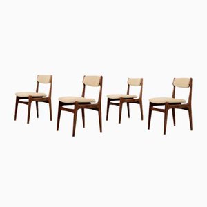 Mid-Century Modern Scandinavian Teak Dining Chairs, 1960s, Set of 4-ZAA-1172035