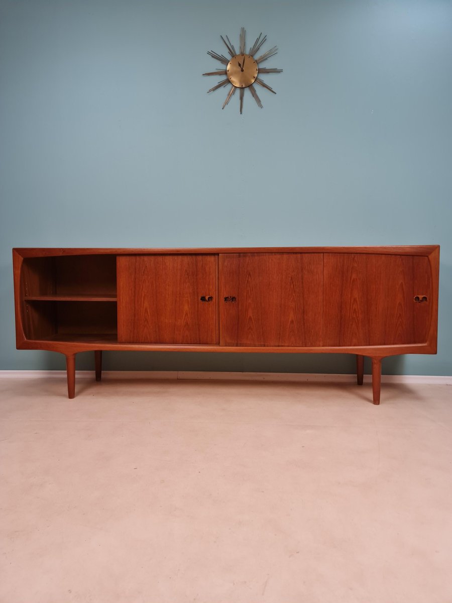 Mid-Century Modern Scandinavian Teak Sideboard Credenza by Harry Østergaard for Randers Furniture Factory, 1950s