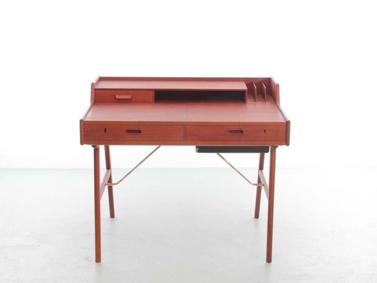 Mid-Century Modern Scandinavian Vanity Desk in Teack by Arne Wahl Iversen for Vinde Møbelfabrik-PI-1276099