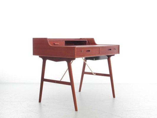 Mid-Century Modern Scandinavian Vanity Desk in Teack by Arne Wahl Iversen for Vinde Møbelfabrik-PI-1276099