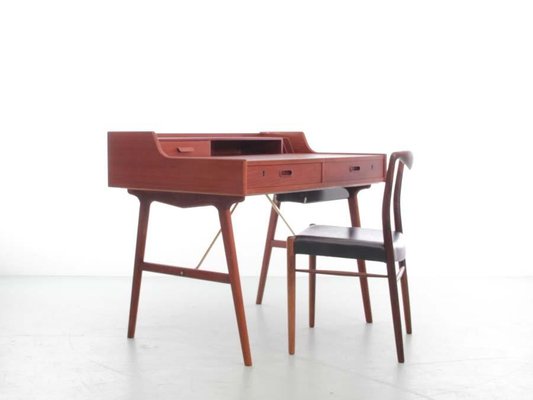 Mid-Century Modern Scandinavian Vanity Desk in Teack by Arne Wahl Iversen for Vinde Møbelfabrik-PI-1276099