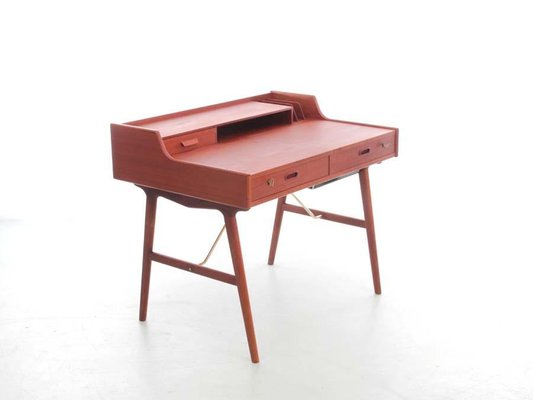 Mid-Century Modern Scandinavian Vanity Desk in Teack by Arne Wahl Iversen for Vinde Møbelfabrik-PI-1276099