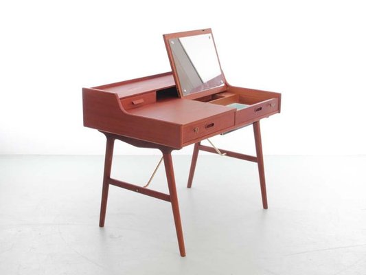 Mid-Century Modern Scandinavian Vanity Desk in Teack by Arne Wahl Iversen for Vinde Møbelfabrik-PI-1276099