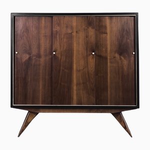 Mid-Century Modern Scandinavian Vintage Walnut Cabinet, 1960s-ZAA-1086817