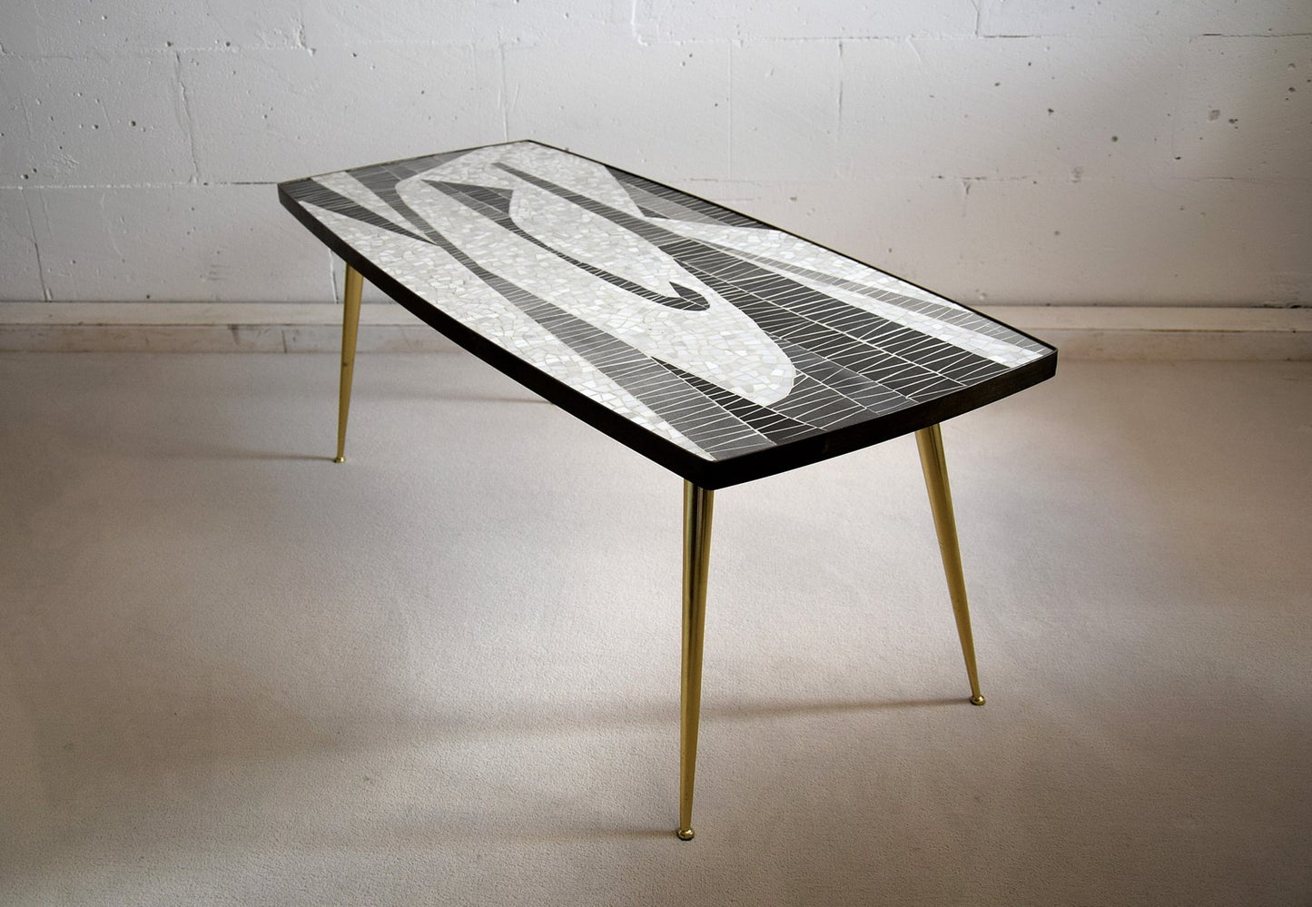 Mid-Century Modern Sculptural Mosaic Coffee Table by Berthold Muller