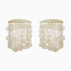 Mid-Century Modern Sea Shell Wall Sconces, Set of 2-JG-1349167