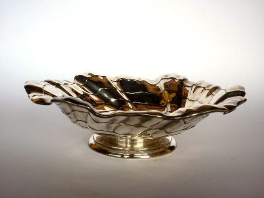 Mid-Century Modern Silver Metal Bowl by Arthur Krupp, 1950s-GKB-840694