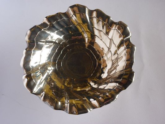 Mid-Century Modern Silver Metal Bowl by Arthur Krupp, 1950s-GKB-840694