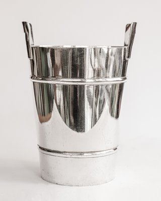 Mid-Century Modern Silver Plated Champagne Cooler and Ice Bucket, 1950s-YK-2024569