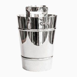 Mid-Century Modern Silver Plated Champagne Cooler and Ice Bucket, 1950s-YK-2024569