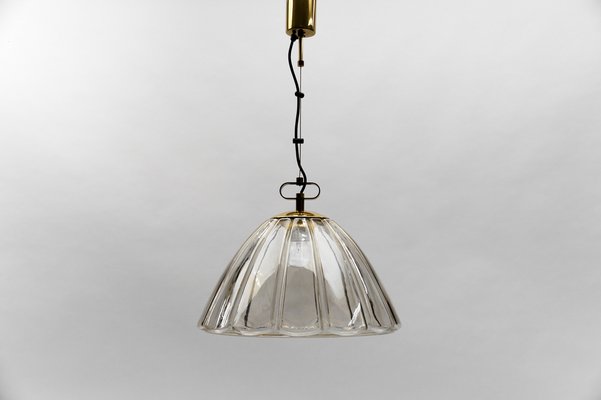 Mid-Century Modern Smoked Glass Pendant Lamp from Limburg, 1960s-KQB-1742970