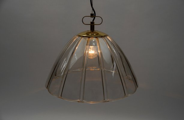 Mid-Century Modern Smoked Glass Pendant Lamp from Limburg, 1960s-KQB-1742970