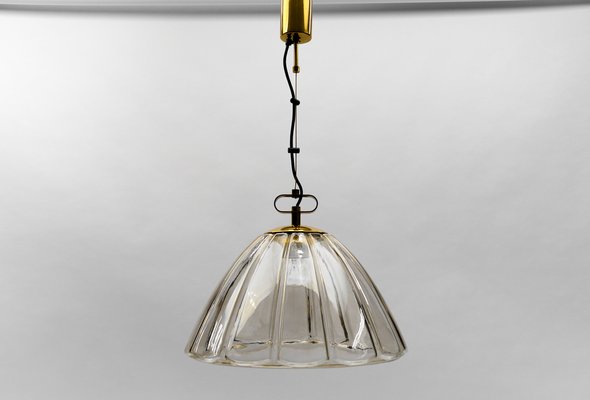 Mid-Century Modern Smoked Glass Pendant Lamp from Limburg, 1960s-KQB-1742970